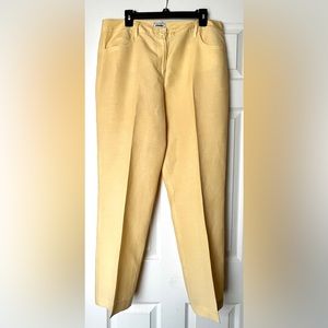 Canary Yellow Pants with Pockets, Size 14, Brand - Atelier